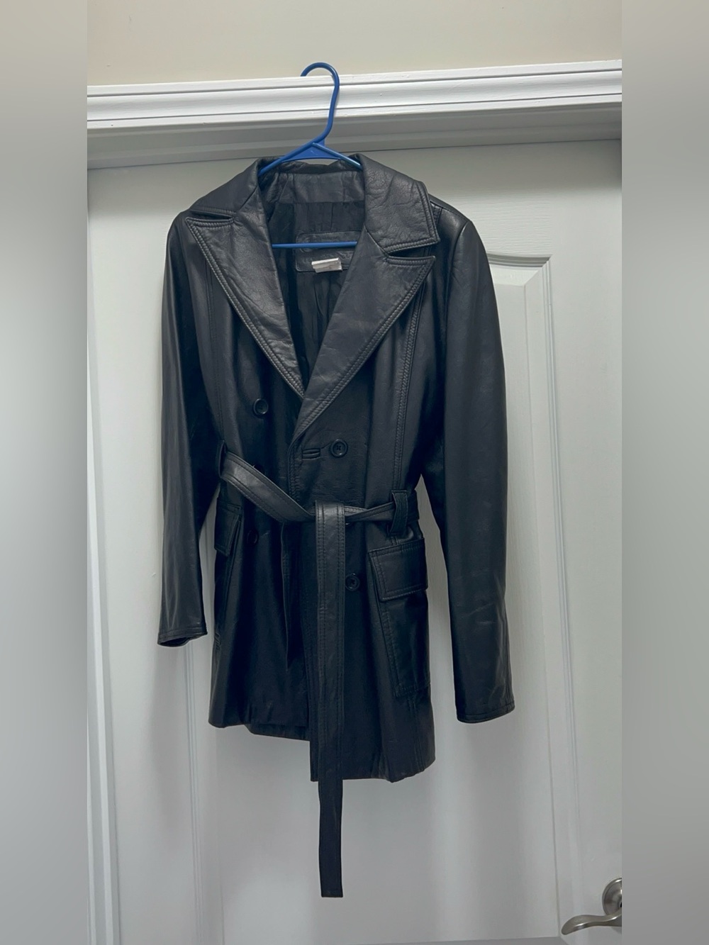 Vintage The Leather Ranch - Le Ranch Du Cuir Leather Women’s Coat Size 2
